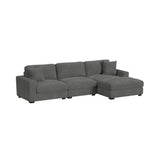 Arizona Steno Charcoal Sectional 6PC Set