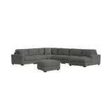 Arizona Steno Charcoal Sectional 6PC Set