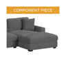 Arizona Steno Charcoal Sectional 6PC Set