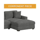 Arizona Steno Charcoal Sectional 6PC Set