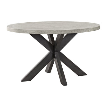 Axel - Round Dining Table with Light Grey Top