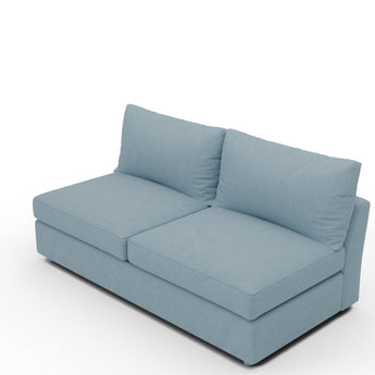 Cedar Park Armless Loveseat - Dream French Blue