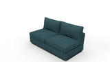 Cedar Park Armless Loveseat - Elliot Teal