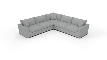 Cedar Park 120" Large Corner Sectional - Peyton Light Blue