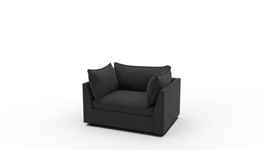 Cherrywood 54" Arm Chair - Superb Gunmetal