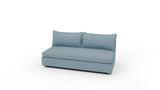 Cherrywood Armless Loveseat - Dream French Blue