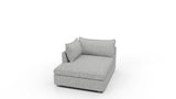 Cherrywood Laf Chaise - Nepal Pebble
