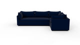 Cherrywood 129" LAF Sofa Sectional - Superb Cobalt