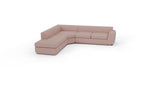 Domain 120" LAF Bumper Chaise Sectional - Superb Blush