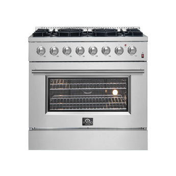 Forno 36" Dual Range w/Convection Oven, S.S. - FFSGS6197-36