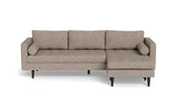 Ladybird 104" Reversible Sofa Chaise - Elliot Pebble