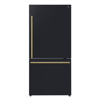 Forno Espresso 31" BM Refrigerator, Black - FFFFD1785-31B
