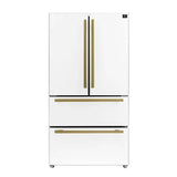 Forno 36" French Door Refrigerator, White - FFRBI1820-36WHT