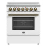 Forno 30" Paolo Electric Range, White - FFSEL6011-30WHT