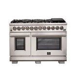 Forno 48" Pro-Style Gas Range, Dual Fuel, S.S. - FFSGS6187-48