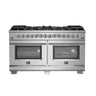 Forno 60" Pro-Style Gas Range, Dual Fuel, S.S. - FFSGS6187-60