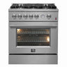 Forno 30" Pro-Style Gas Range, S.S. - FFSGS6274-30