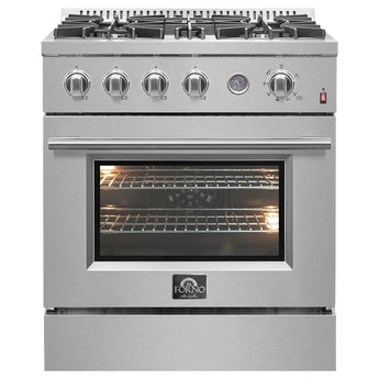Forno 30" Gas Range w/Convection Oven, S.S. - FFSGS6277-30