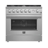 Forno 36" Gas Range w/Convection Oven, S.S. - FFSGS6277-36