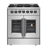 Forno 30" French Door Dual Fuel Gas Range, S.S. - FFSGS6356-30