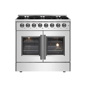 Forno 36" French Door Dual Fuel Gas Range, S.S. - FFSGS6356-36