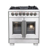 Forno 30" French Door Dual Fuel Gas Range, S.S. - FFSGS6387-30