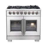 Forno 36" French Door Dual Fuel Gas Range, S.S. - FFSGS6387-36