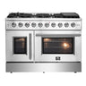 Forno 48" French Door Dual Fuel Gas Range, S.S. - FFSGS6444-48
