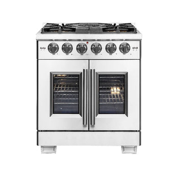 Forno 30" Pro-Style French Door Gas Range, S.S. - FFSGS6460-30
