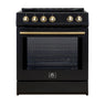 Forno 30" Induction Electric Range, Black - FFSIN0982-30BLK