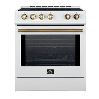 Forno 30" Induction Electric Range, White - FFSIN0982-30WHT