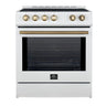 Forno 30" Induction Electric Range, White - FFSIN0982-30WHT