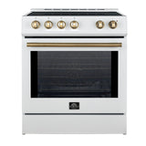 Forno 30" Induction Electric Range, White - FFSIN0982-30WHT