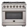Forno 36" Gas Range w/Convection Oven, S.S. - FFSGS6260-36