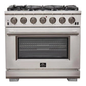 Forno 36" Gas Range w/Convection Oven, S.S. - FFSGS6260-36
