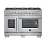 Forno 48" French Door Dual Fuel Gas Range, S.S. - FFSGS6387-48