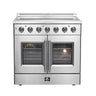 Forno 36" Galiano Electric Range, French Door, Stainless - FFSEL6917-36