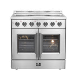 Forno 36" Galiano Electric Range, French Door, Stainless - FFSEL6917-36