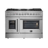 Forno 48" French Door Dual Fuel Gas Range, S.S. - FFSGS6356-48