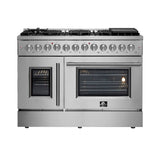 Forno 48" French Door Dual Fuel Gas Range, S.S. - FFSGS6356-48