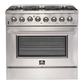 Forno 36" Dual Fuel Gas Range, S.S. - FFSGS6156-36