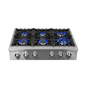 Forno 36" Forno Gas Range Top, 83,000 BTU, S.S. - FCTGS5737-36