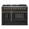 Forno 48" Pro-Style Gas Range, Black - FFSGS6244-48BLK