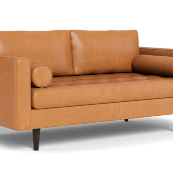 Ladybird 72" Leather Loveseat -