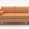Ladybird Leather Laf Condo Sofa - Hudson Lager