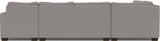 Track 141" Corner Sectionals w. Right Chaise - Peyton Slate