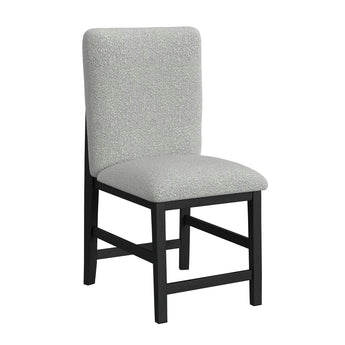 Portland - Square Back Counter Stool with Grey Fabric
