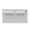 Quality Home Bari Espresso 30" Range Hood, White - FRHUC5255-30WHT