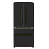 Forno 33" French Door Refrigerator, Black - FFFFD1791-33BLK