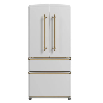 Forno 33" French Door Refrigerator, White - FFFFD1791-33WHT